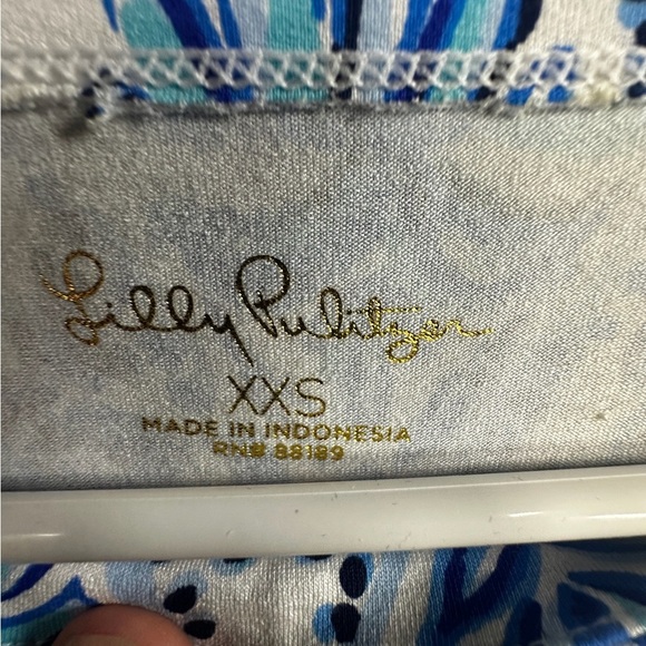 Lilly Pulitzer Blue and Pink Sheath Dress with 3/4 Sleeves - Picture 10 of 10